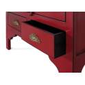 Armario Oriental Rojo 2 Puertas 2 Cajones Serie Aorien