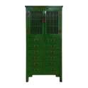 Armario Oriental Verde 2 Puertas 12 Cajones Serie Degaure