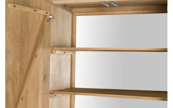 Armario Ovalado Madera Mango Maciza 4 Puertas Serie Myra