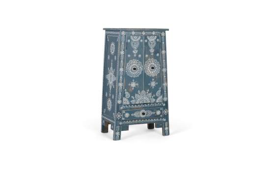 Armario Pequeño Estilo Oriental Pintado a Mano Serie Dalian