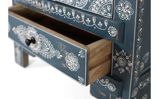 Armario Pequeño Estilo Oriental Pintado a Mano Serie Dalian