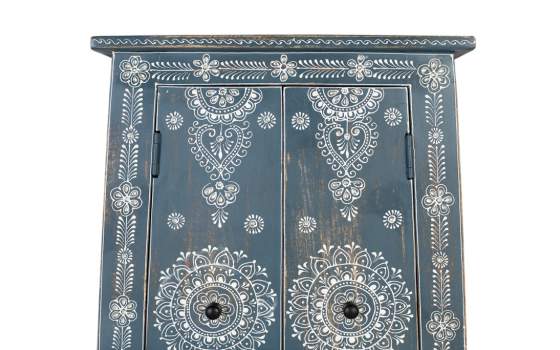 Armario Pequeño Estilo Oriental Pintado a Mano Serie Dalian