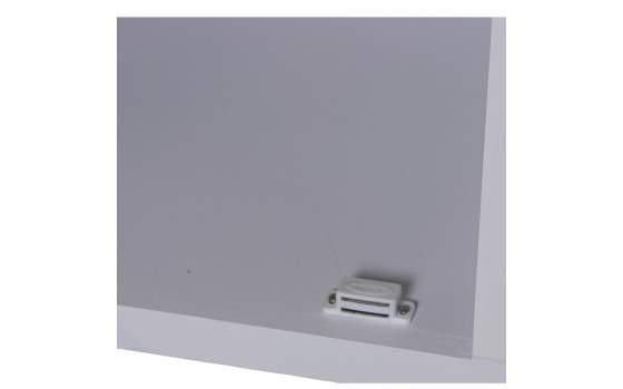 Armario Recibidor Madera Blanca y Rattan Serie Alcober