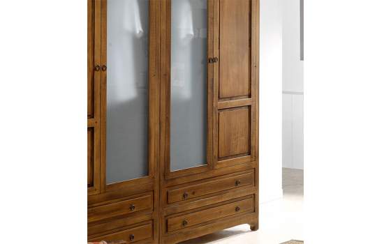 Armario Rustico 4 Puertas Con Altillo Lagar