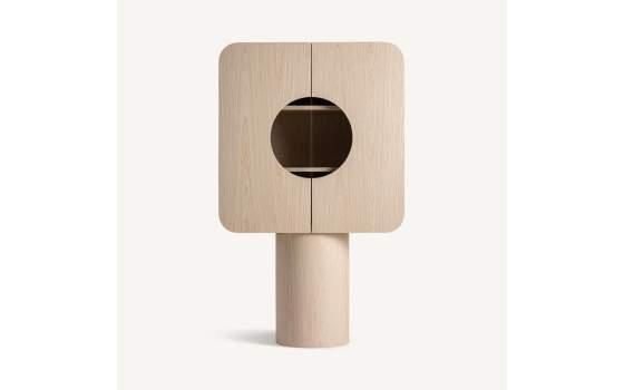 Armario Salón Art Déco Redondeado 2 Puertas – Serie Kharj
