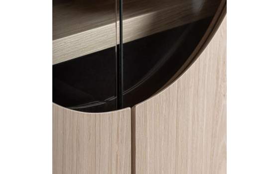 Armario Salón Art Déco Redondeado 2 Puertas – Serie Kharj