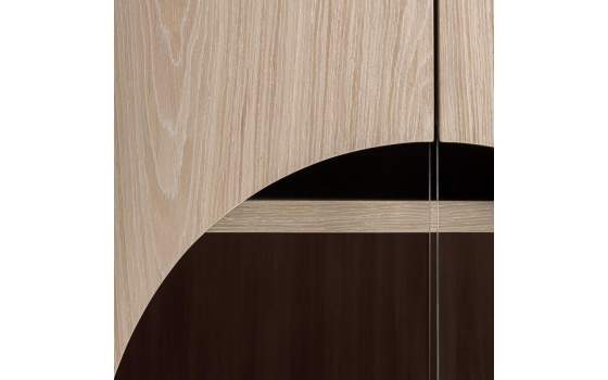 Armario Salón Art Déco Redondeado 2 Puertas – Serie Kharj