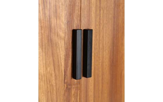 Armario Salon 2 Puertas Madera Metal Serie Lauris