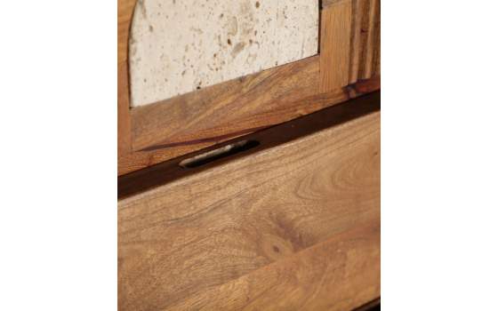 Armario Salon 4 Puertas Diseño Actual Madera Marmol Claux