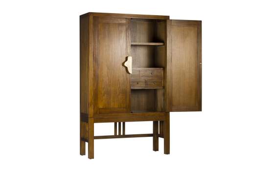 Armario Salon Colonial 7 Cajones 2 Puertas Serie Torinto