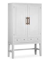 Armario Salon Estilo Oriental Actual Blanco Serie Everest