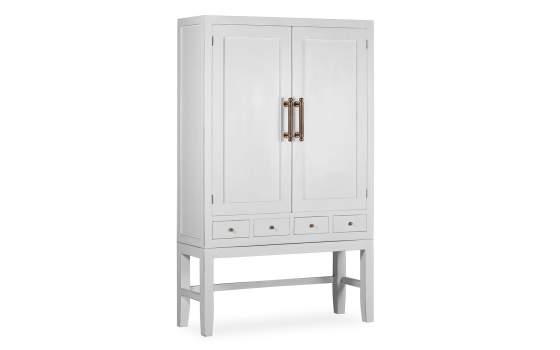 Armario Salon Estilo Oriental Actual Blanco Serie Everest