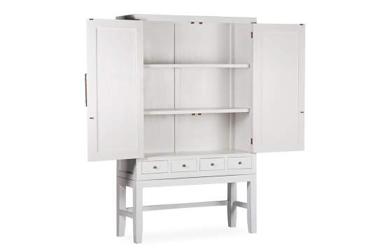 Armario Salon Estilo Oriental Actual Blanco Serie Everest