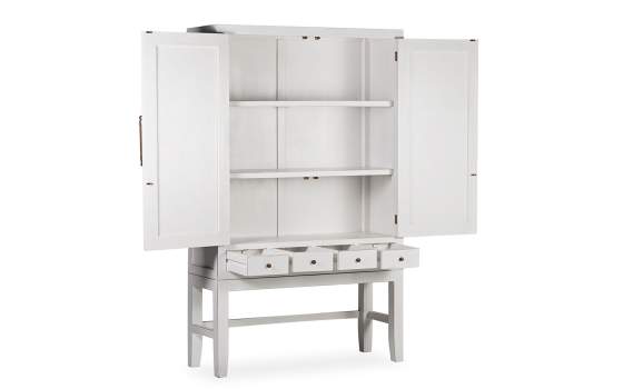 Armario Salon Estilo Oriental Actual Blanco Serie Everest