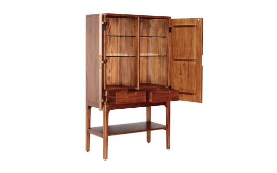 Armario Vitrina Colonial 2 Puertas 2 Cajones Interiores Oporto Armario Vitrina Colonial 2 Puertas 2 Cajones Interiores Oporto