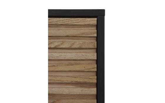 Armario Vitrina Moderna Para Salón 2 Puertas Bicolor Antibre