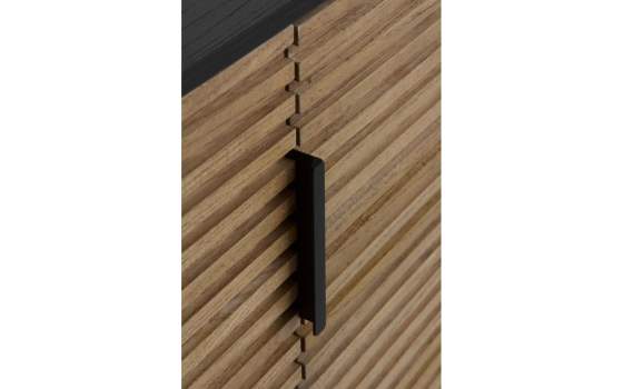 Armario Vitrina Moderna Para Salón 2 Puertas Bicolor Antibre