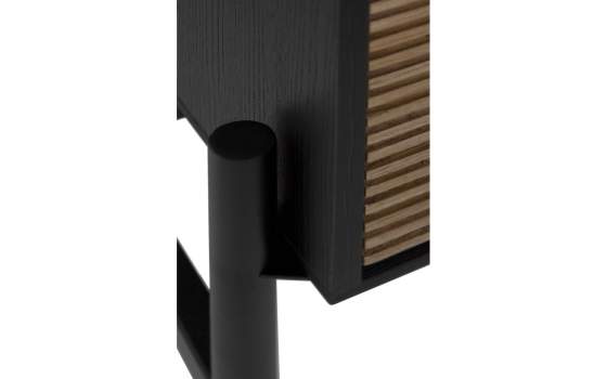 Armario Vitrina Moderna Para Salón 2 Puertas Bicolor Antibre