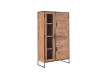 Armario Vitrina Salon Industrial en Madera y Acero Getxo