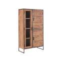 Armario Vitrina Salon Industrial en Madera y Acero Getxo