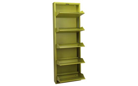 Armario Zapatero Alto 5 Puertas Verde Serie Abarsol