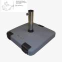 Base de Parasol Cemento Ruedas Asas en 50 Kg Serie LTH 50