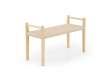 Banco 2 Plazas Madera Fresno Natural Asiento Cuerda Alcegui