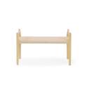 Banco 2 Plazas Madera Fresno Natural Asiento Cuerda Alcegui