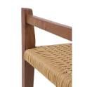 Banco 2 Plazas Madera Fresno Nogal Asiento Cuerda - Alcegui