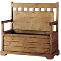 Banco Baul Pequeño Pino Macizo Rustico Banco Baul Pequeño Pino Macizo Rustico