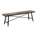 Banco Bodega Estilo Industrial Madera Forja Serie Ablitt