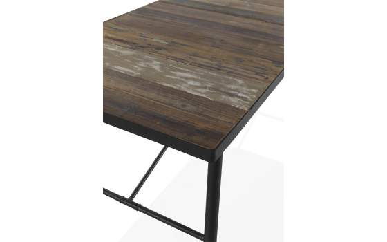 Banco Bodega Estilo Industrial Madera Forja Serie Ablitt