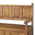 Banco Cadiera Pino Macizo Rustico 2 Cajones