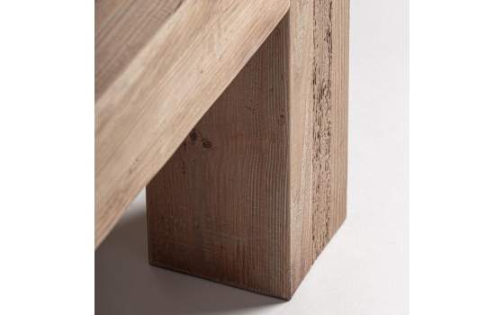 Banco de 220 cm Madera de Pino Rustica Serie Truel