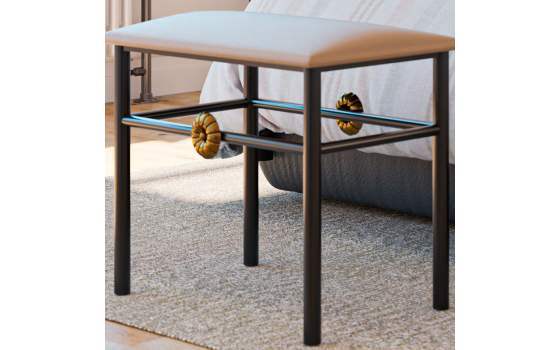 Banco Descalzadora Pie de Cama Forja y Acero Serie Arak