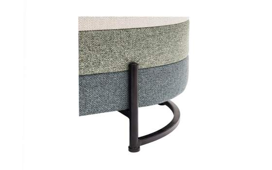 Banco Descalzadora Tapizada 3 Colores Patas Metal Serie Allison