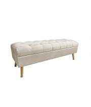 Banco Descalzadora Tapizado Beige Serie Aneret