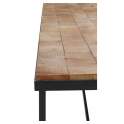 Banco Estilo Industrial Tablas Recicladas y Acero Natens