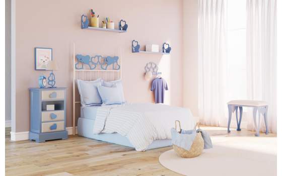 Banco Juvenil Descalzadora Pie de Cama Forja y Acero Cuore