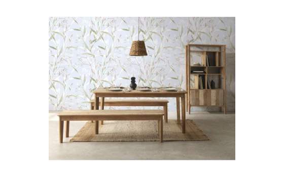 Banco Madera Mango Gris Decape Natural Serie Atrade