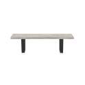 Banco Madera Mango Patinado y Acero Serie Atilant