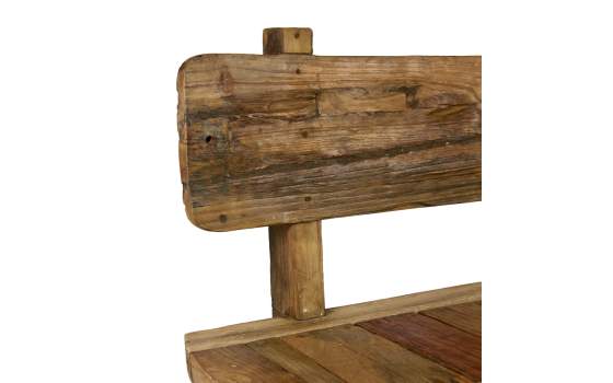 Banco Mediano Rustico Madera de Teca Serie Aiclado