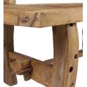 Banco Mediano Rustico Madera de Teca Serie Aiclado
