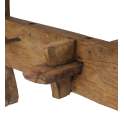 Banco Mediano Rustico Madera de Teca Serie Aiclado