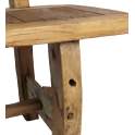 Banco Mediano Rustico Madera de Teca Serie Aiclado