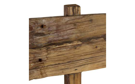 Banco Mediano Rustico Madera de Teca Serie Aiclado