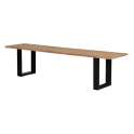 Banco Mesa Estilo Industrial Madera Acacia y Metal Serie Achert
