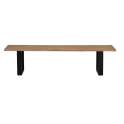 Banco Mesa Estilo Industrial Madera Acacia y Metal Serie Achert
