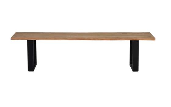 Banco Mesa Estilo Industrial Madera Acacia y Metal Serie Achert