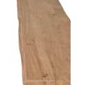 Banco Mesa Estilo Industrial Madera Acacia y Metal Serie Achert